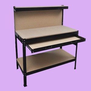 VidaXL Furniture Reviews - Workbench with Pegboard and Drawer